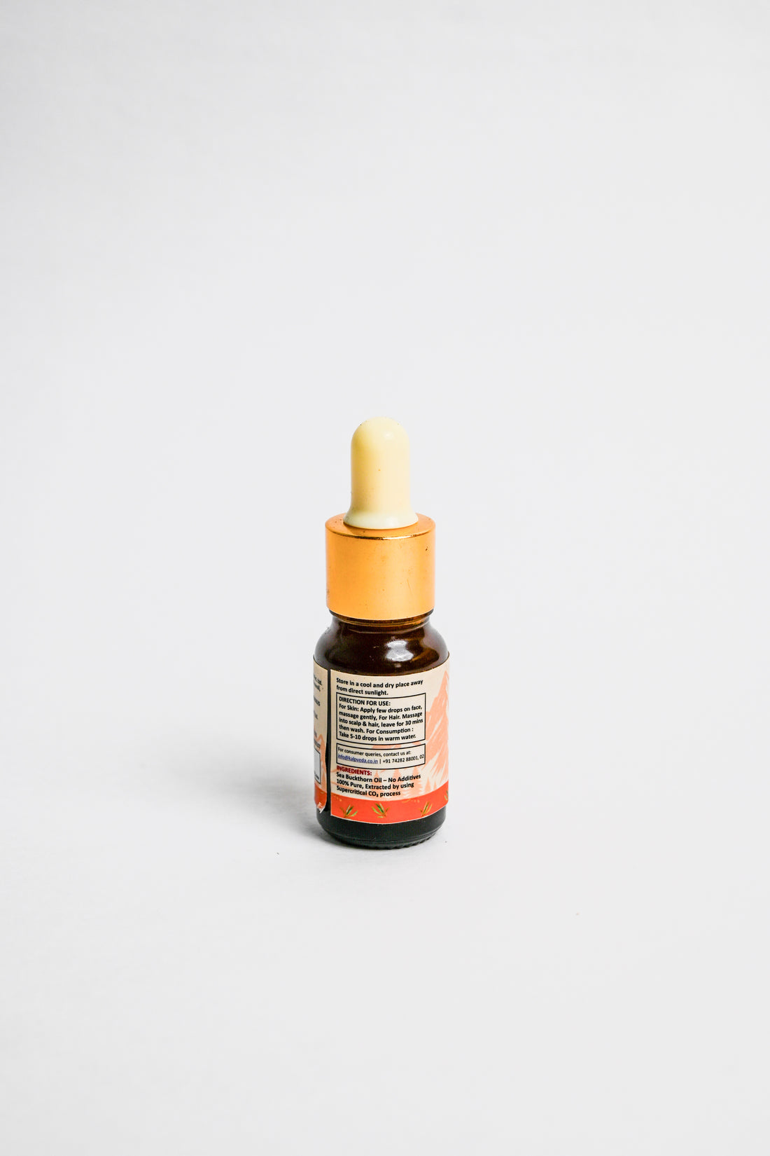 KALPVEDA Sea Buckthorn Oil – CO₂ Extracted |Rich in  Vitamin C, E  & Omega-7 | Pure Himalayan Berry Oil | Skin Repair, Brightening & Anti-Aging Serum