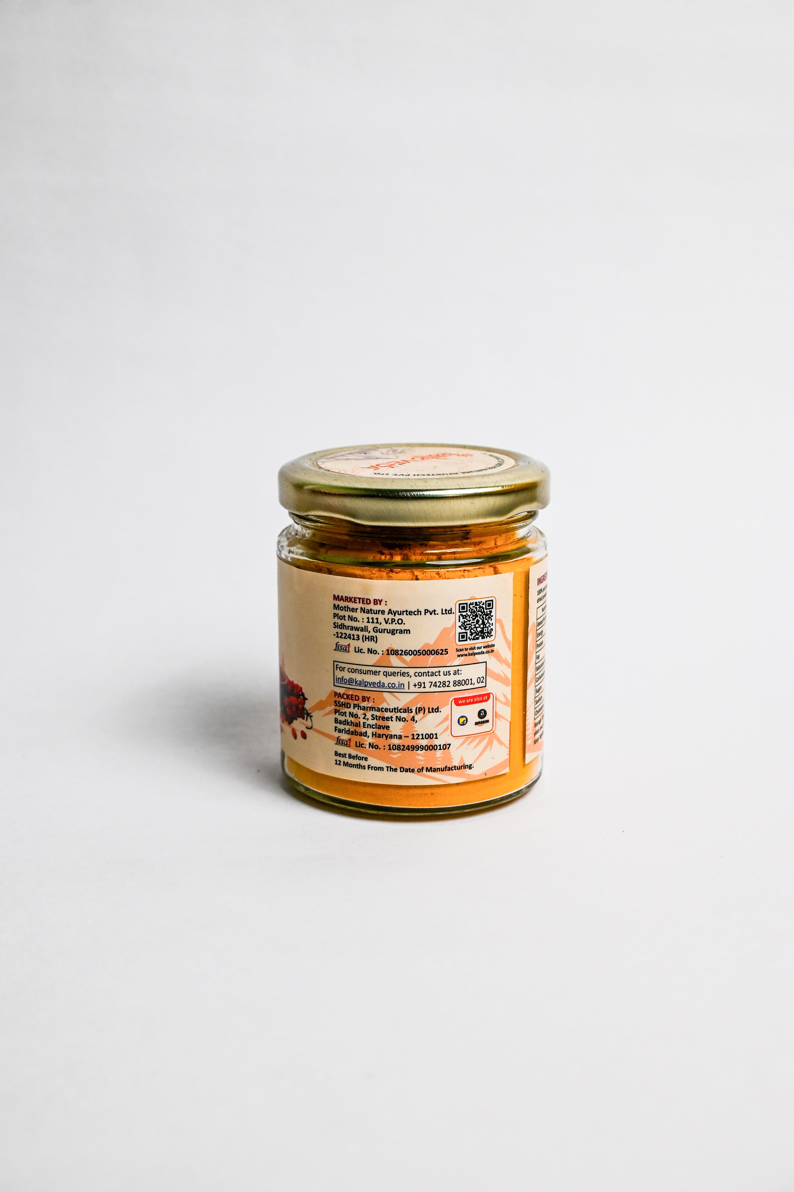 KALPVEDA Sea Buckthorn Premium Pulp Powder (Water Soluble) | Export Quality Superfood | Rich in Vitamin C, Omega 3,6,7,9 & Antioxidants | Boost Immunity, Skin & Gut Health