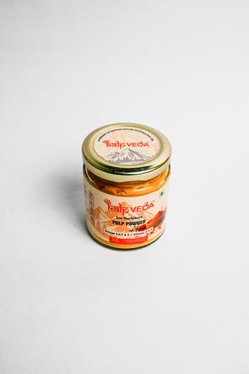 KALPVEDA Sea Buckthorn Premium Pulp Powder (Water Soluble) | Export Quality Superfood | Rich in Vitamin C, Omega 3,6,7,9 & Antioxidants | Boost Immunity, Skin & Gut Health