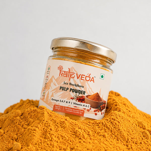 Kalpveda Himalayan Sea Buckthorn Pulp Powder 