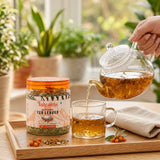Premium Himalayan Sea Buckthorn Raw Leaves Tea 50g, Sun-Dried, Caffeine-Free Herbal Tea, Rich in Antioxidants, Vitamin C, Nutrients & Omega 7, Supports Skin Glow, Immunity & Detox