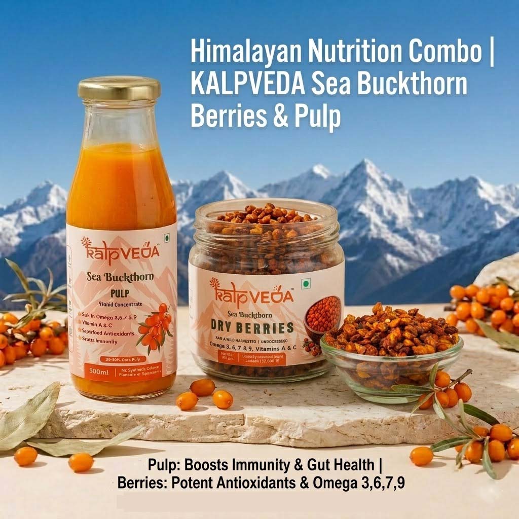 Himalayan Nutrition Combo | KALPVEDA Sea Buckthorn Berries + Pulp